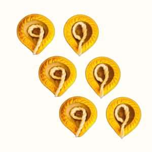 Gomaya Pranati (Diya) with cotton wick set of 6